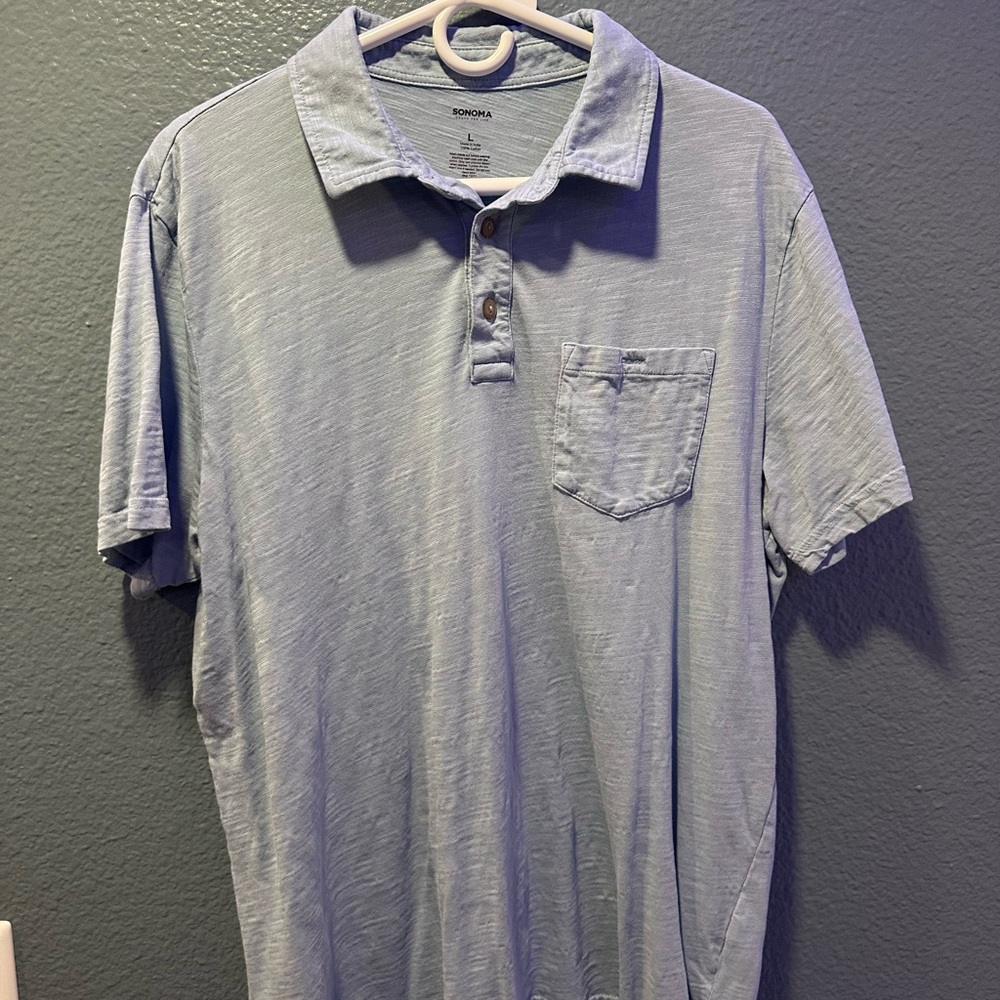 Sonoma Men's Blue Polo Shirt
